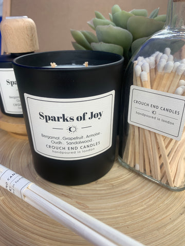 "SPARK JOY" bergamot, grapefruit, armoise, oudh and sandalwood candles